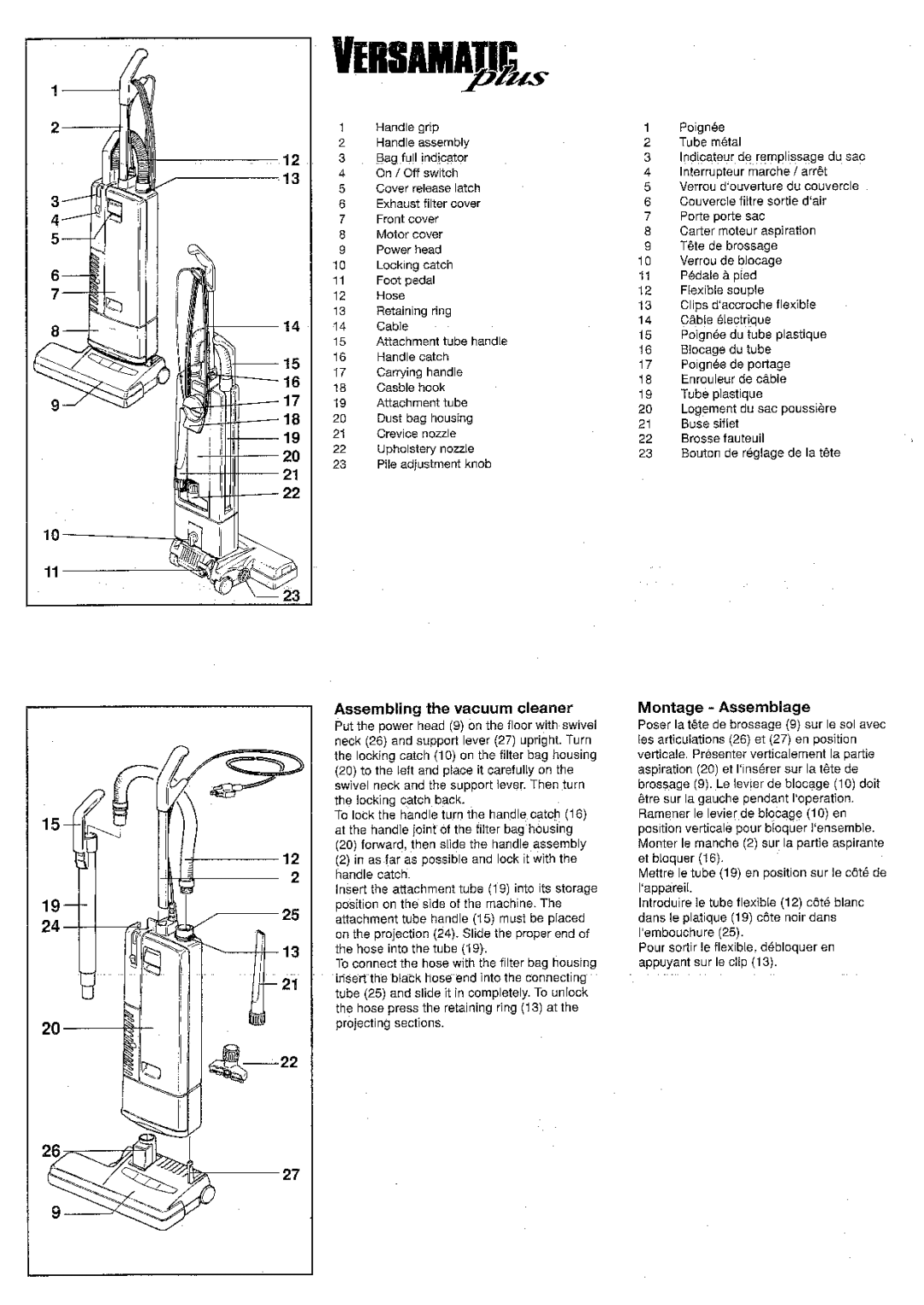 Windsor VSP14, 10120400, VSP18, 10120380 manual 