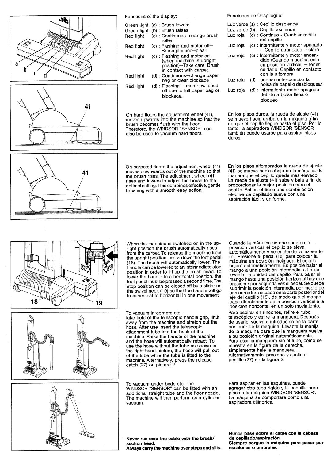 Windsor XP 18, SRXP18, 10120300 manual 