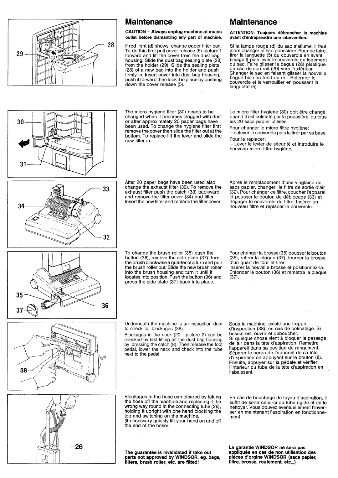 Windsor SRXP12IA, 10120260 manual 