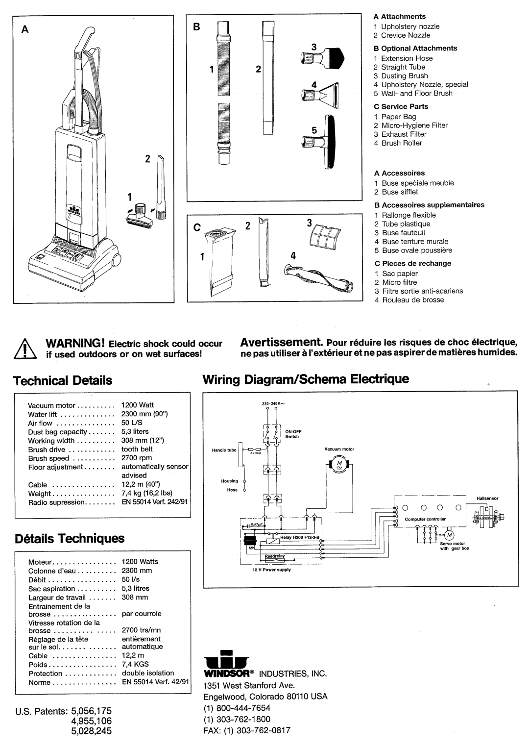 Windsor 10120260, SRXP12IA manual 