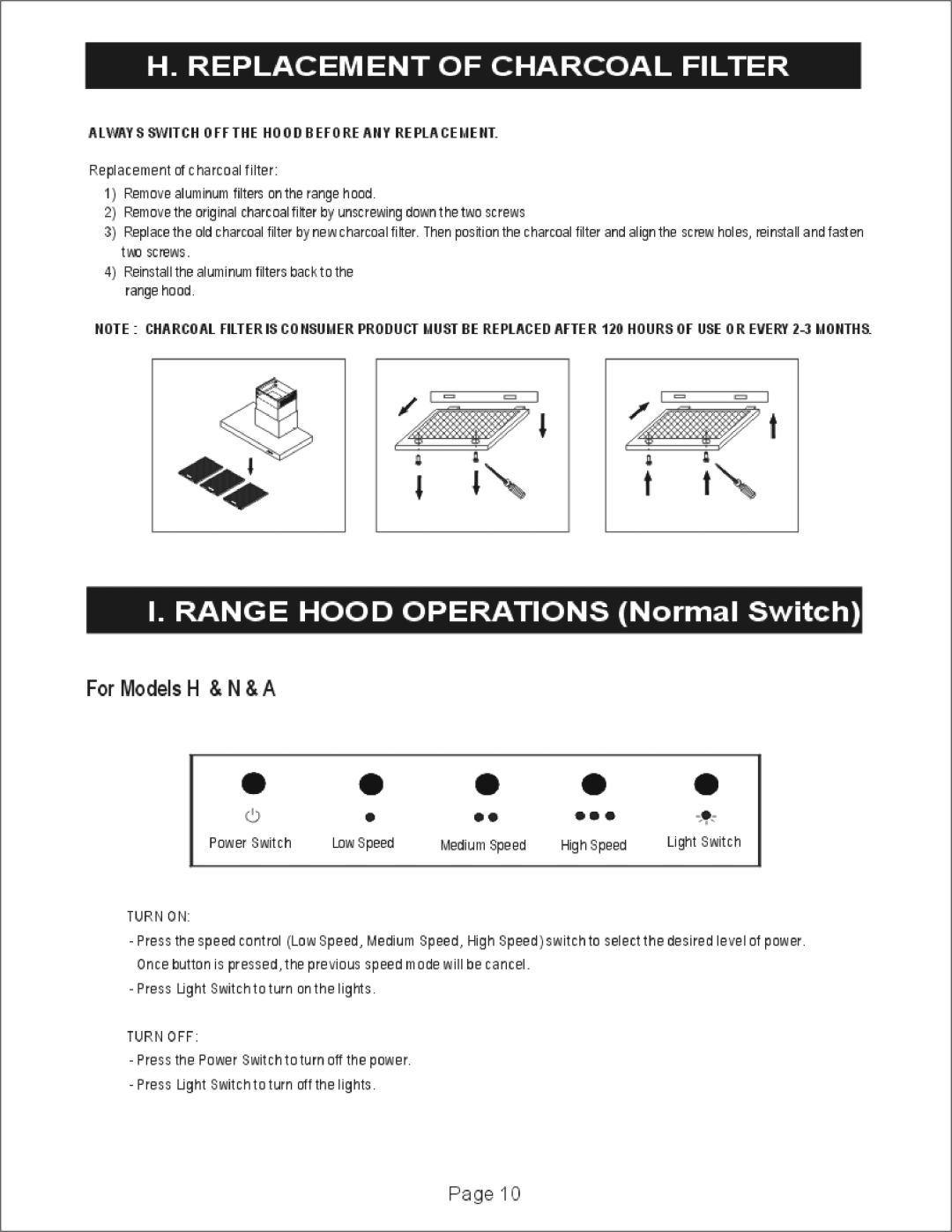 Windster H-L, N-L, A manual 