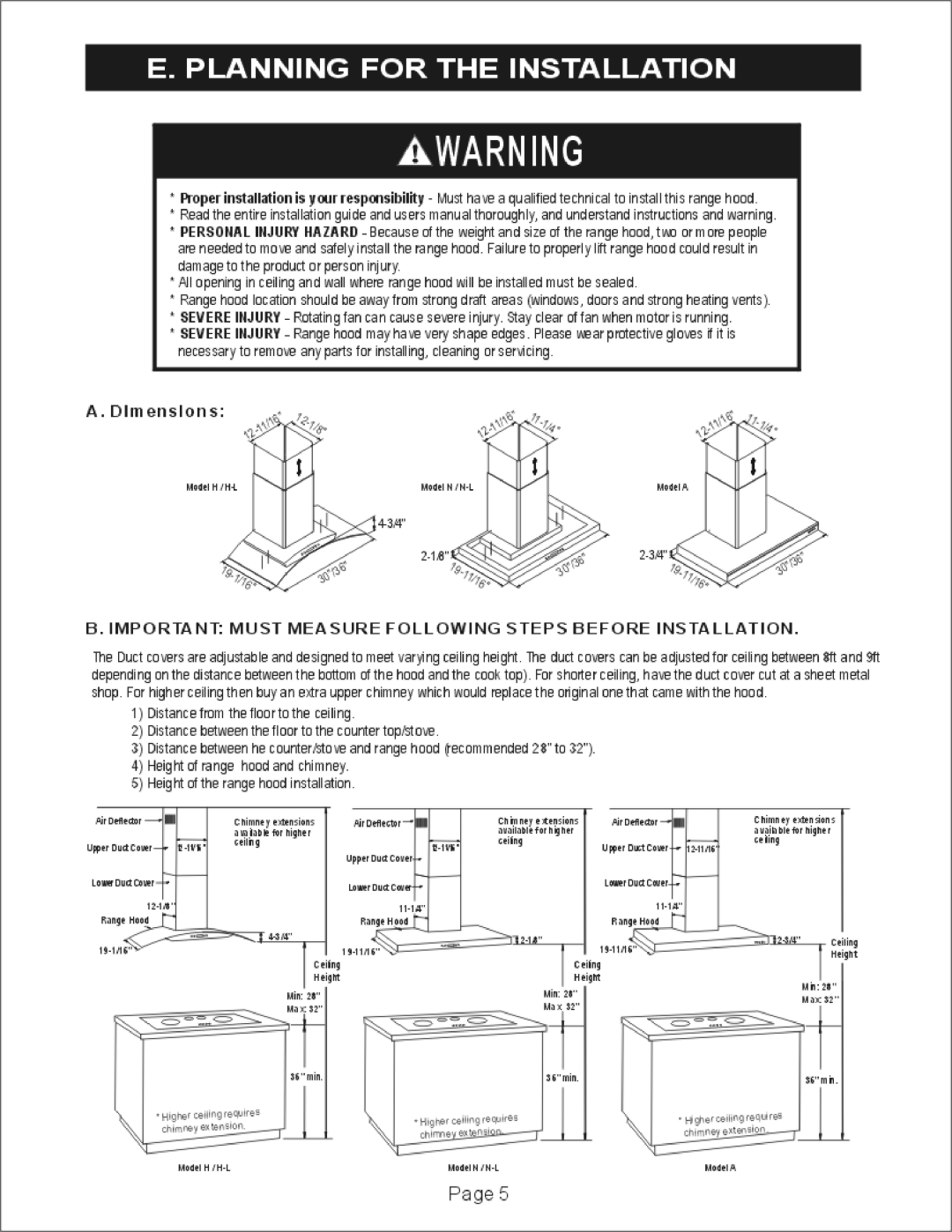 Windster H-L, N-L, A manual 