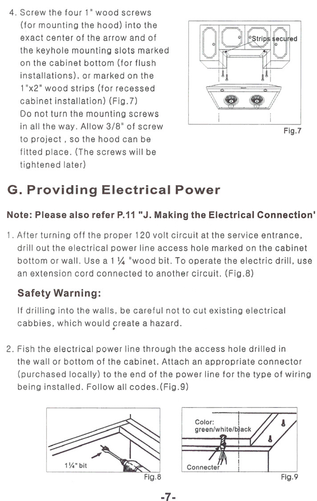 Windster RA.3130/3136, RA.3030/3036 operation manual Providing Electrical Power, Safety Warning 