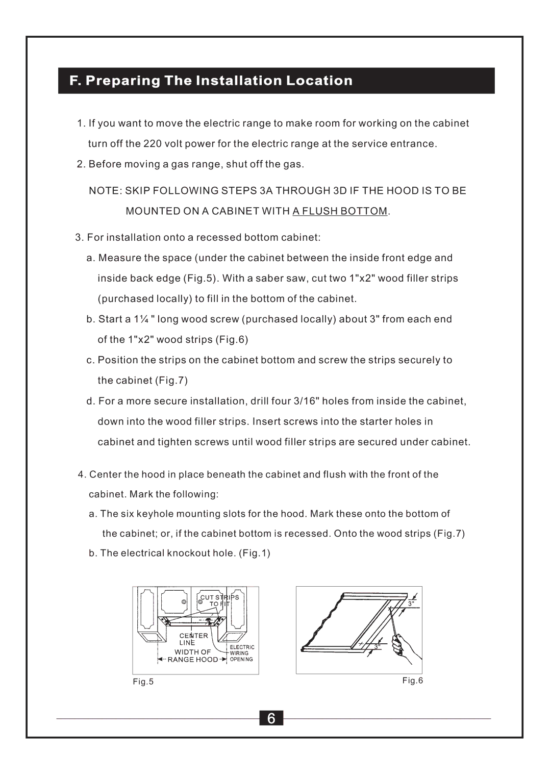 Windster WS-38 manual Preparing The Installation Location 