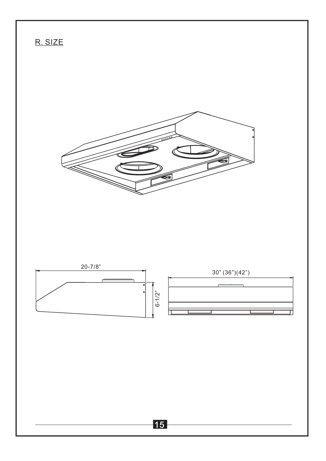 Windster WS-55 SERIES manual Size 