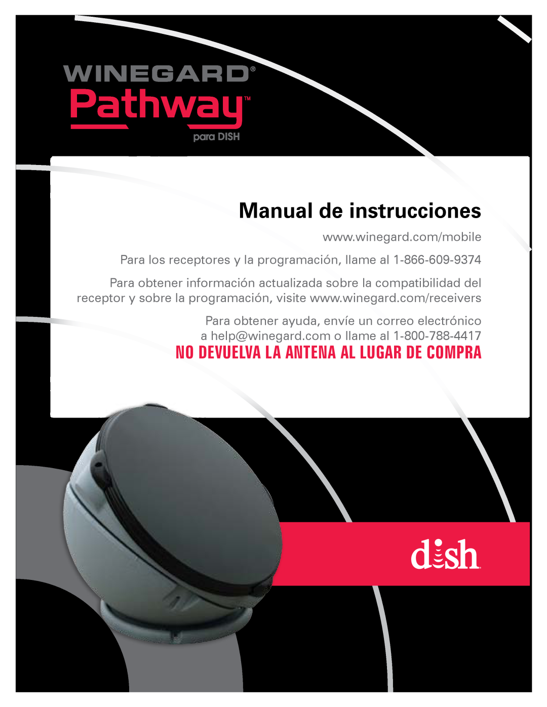 Winegard 2452292 instruction manual Manual de instrucciones, No Devuelva La Antena Al Lugar De Compra 