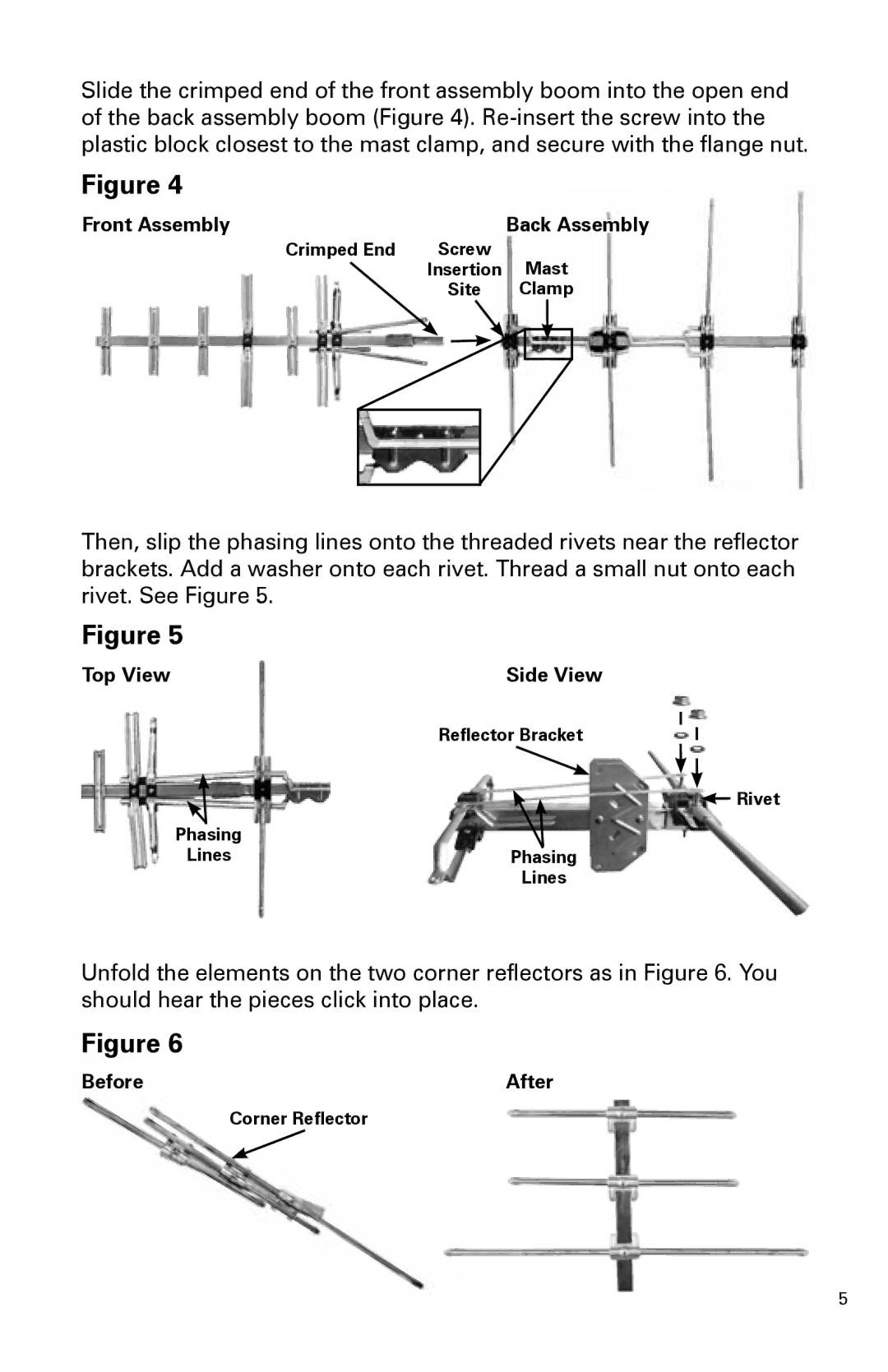 Winegard FV-HD45, FVHD45C installation instructions Front Assembly 