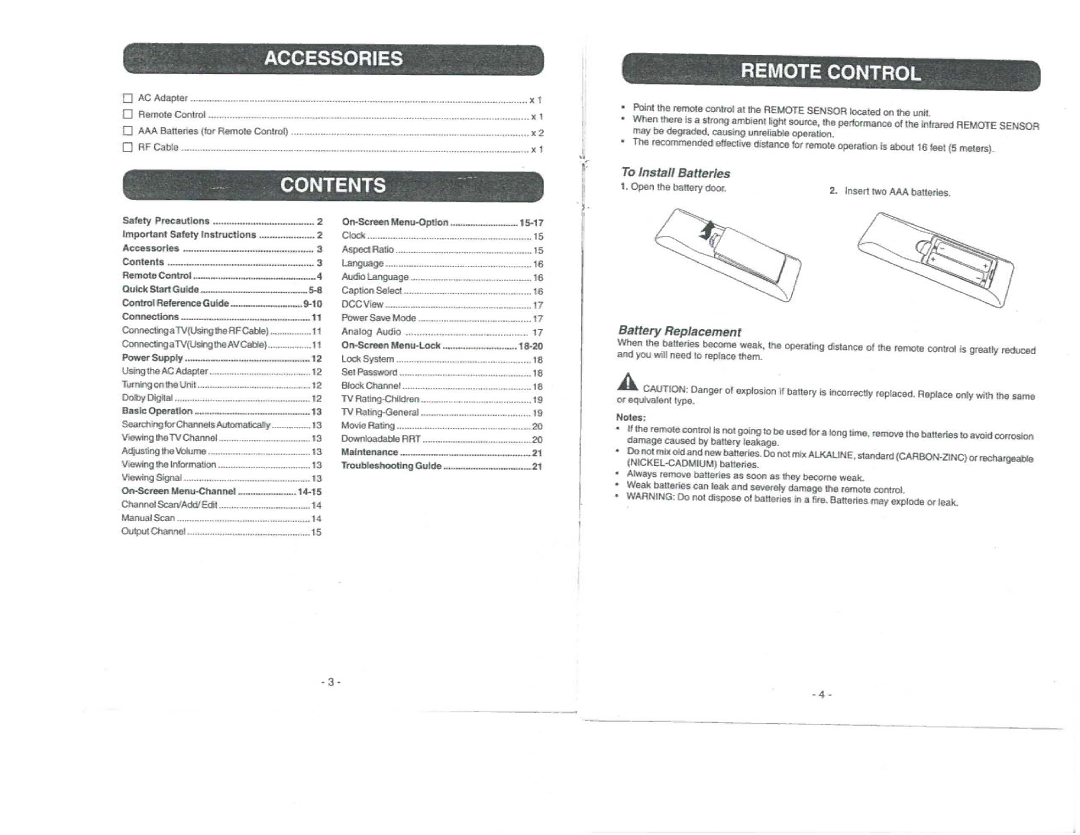 Winegard RCDT09A manual 