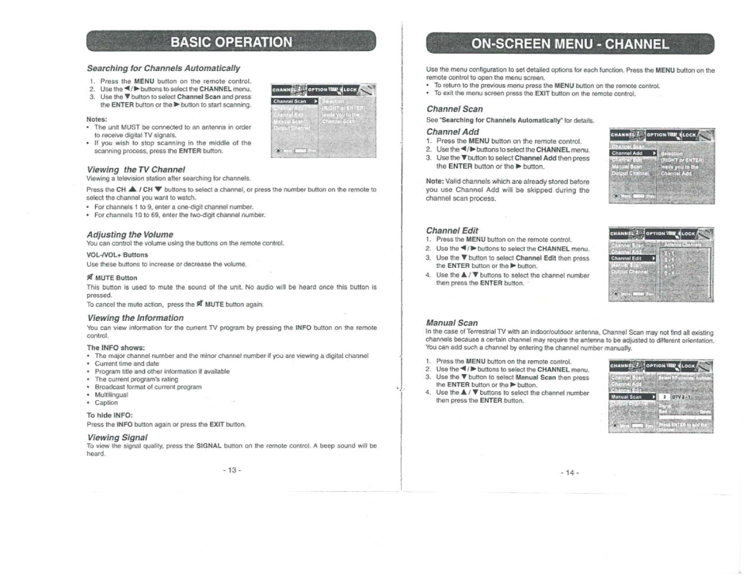 Winegard RCDT09A manual 