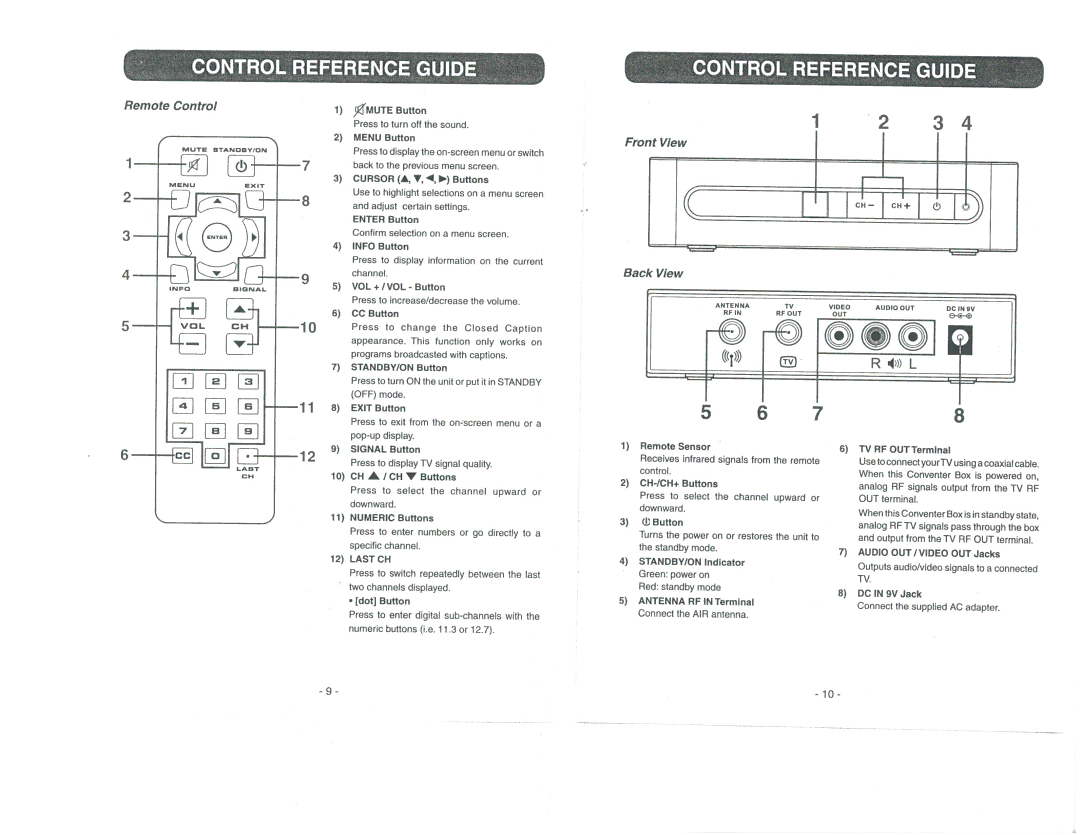 Winegard RCDT09A manual 