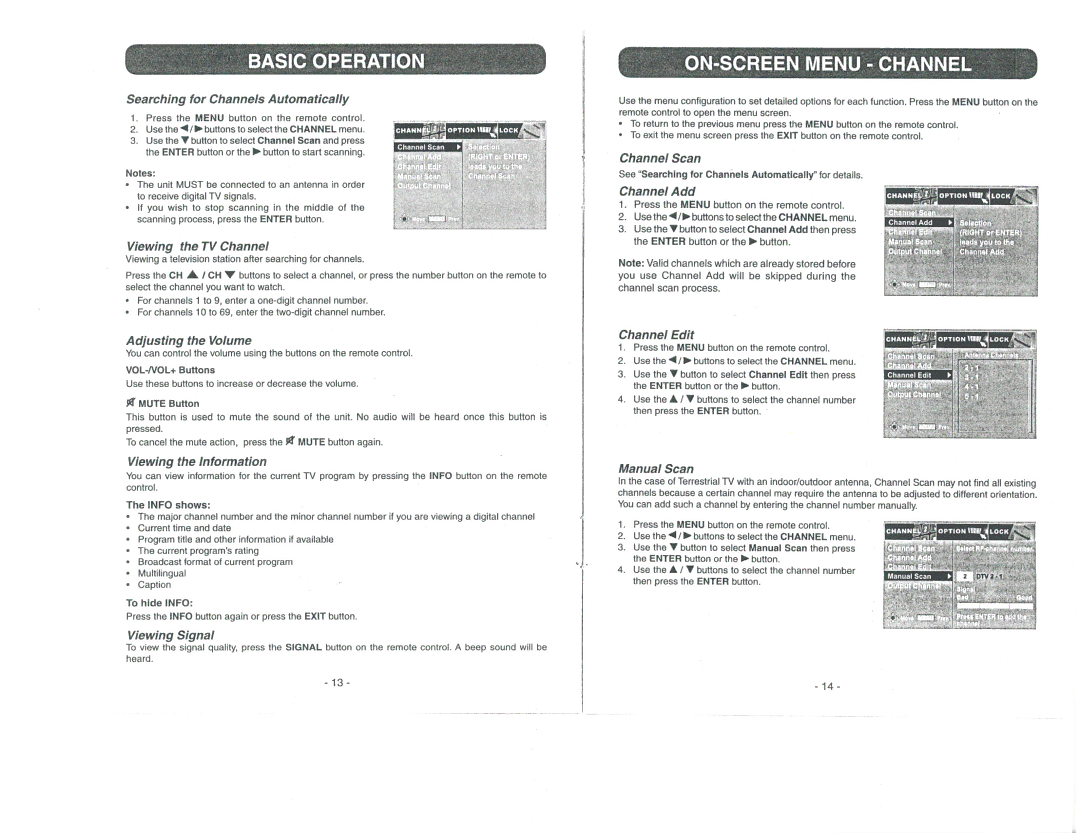 Winegard RCDT09A manual 