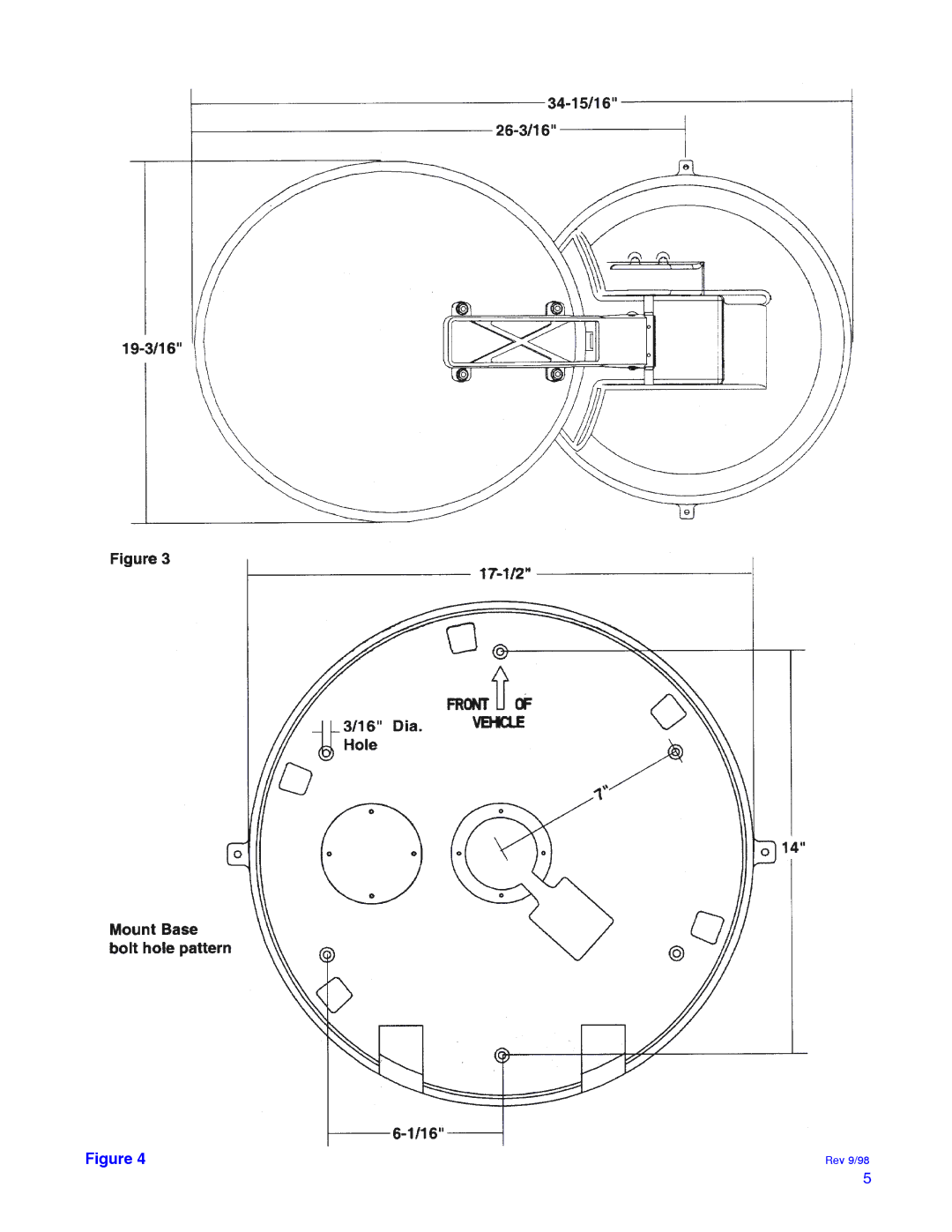 Winegard RD-9946 installation manual Rev 9/98 