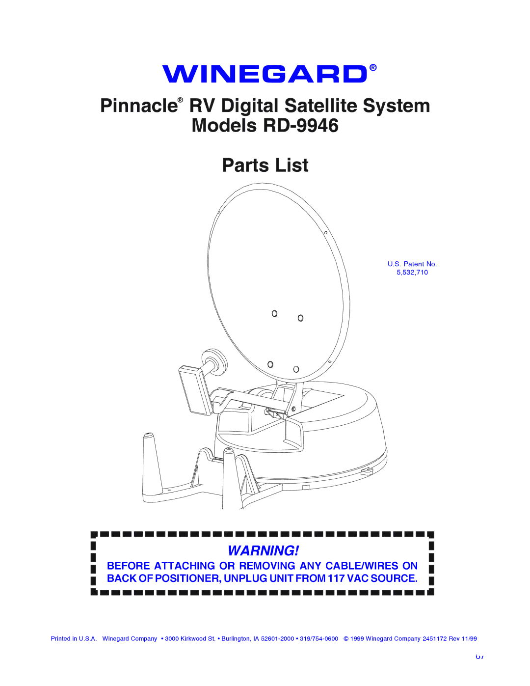 Winegard RD-9946 installation manual Winegard 