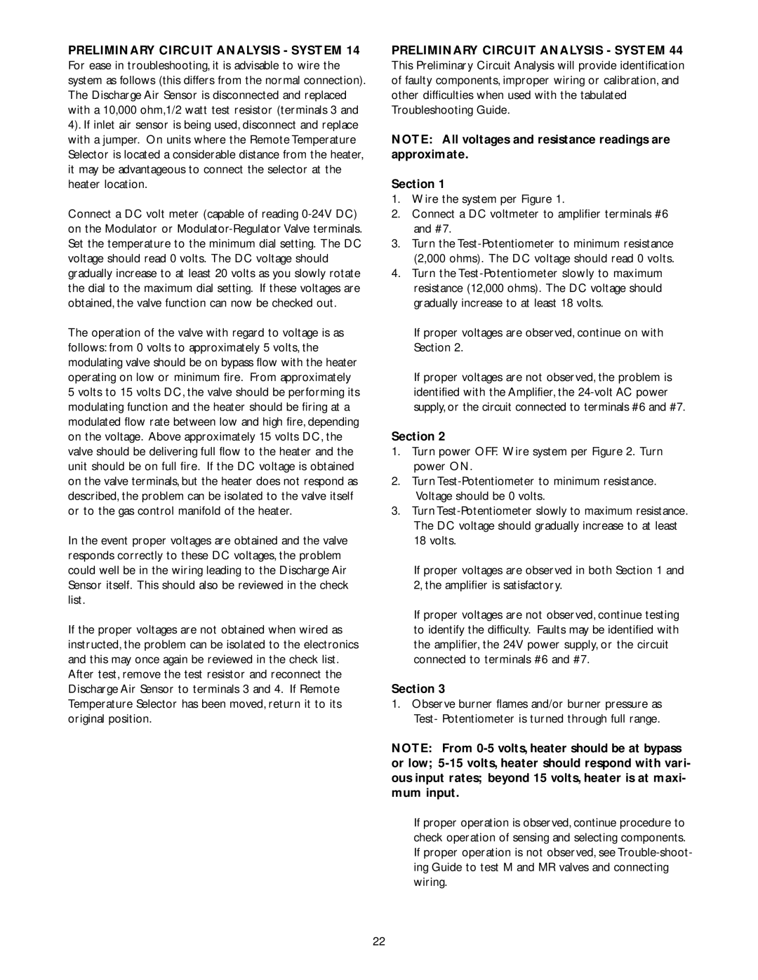 Wing Enterprises IOMWDF-1 specifications Preliminary Circuit Analysis System, Section 