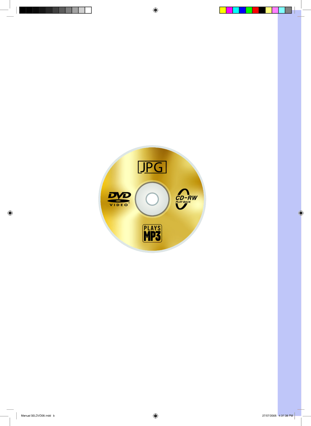 Wintal manual Manual 32LDVD05.indd b 27/07/2005 43738 PM 