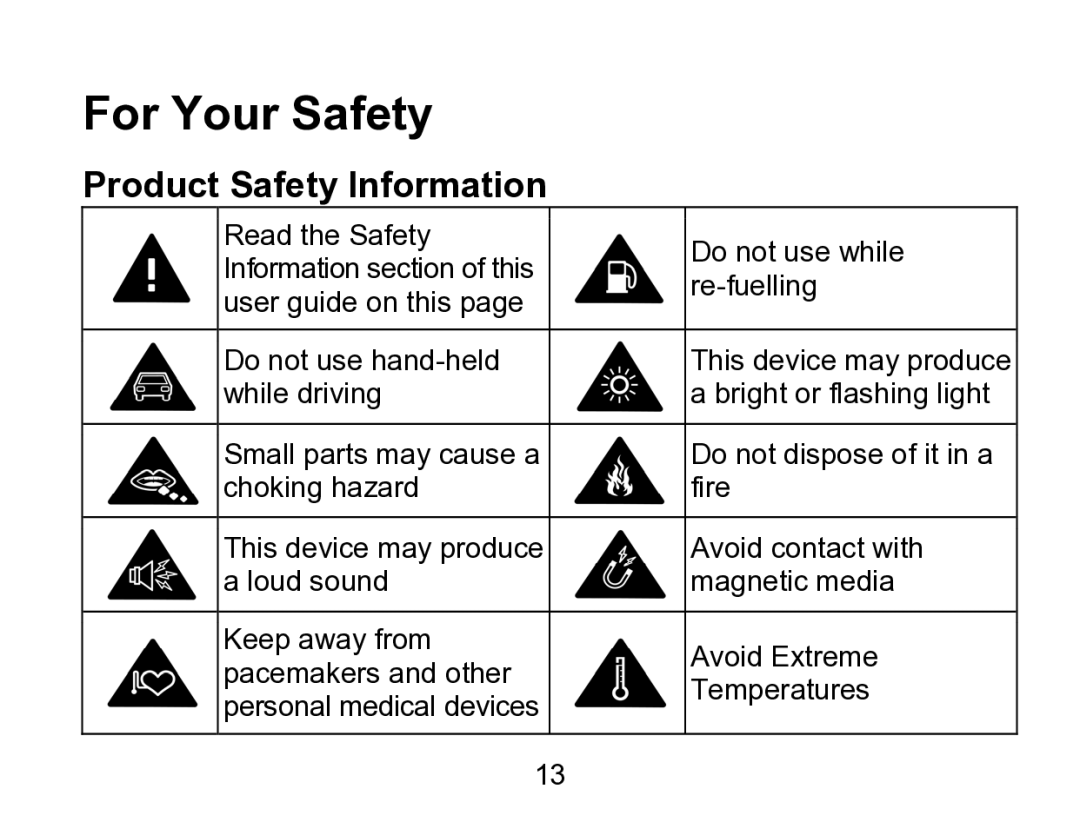 Wintec Industries 3FMT700A2-8G-R user manual For Your Safety, Product Safety Information 