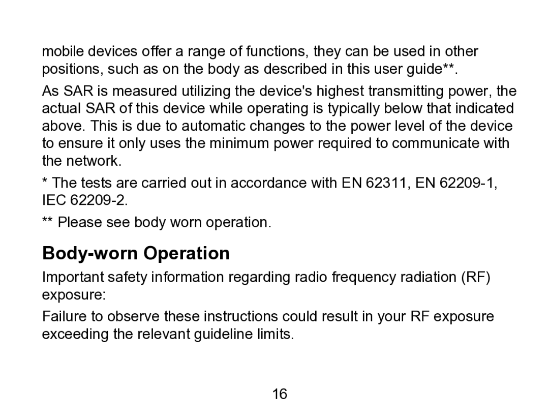 Wintec Industries 3FMT700A2-8G-R user manual Body-worn Operation 