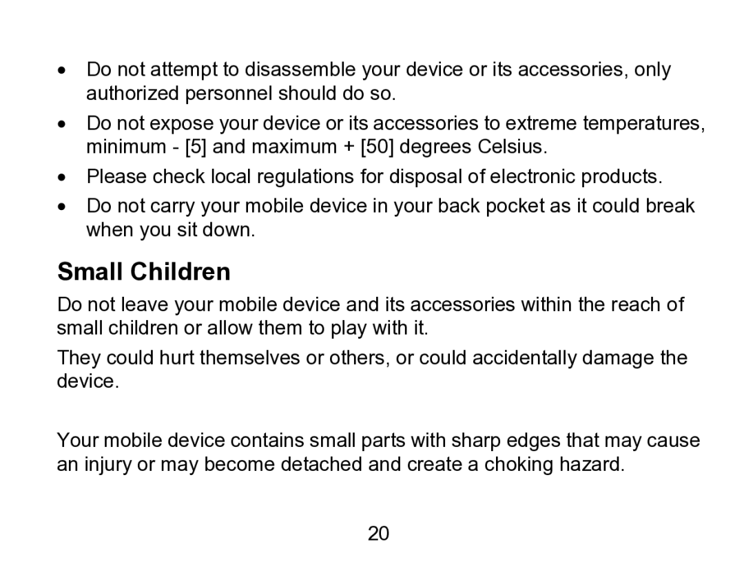 Wintec Industries 3FMT700A2-8G-R user manual Small Children 