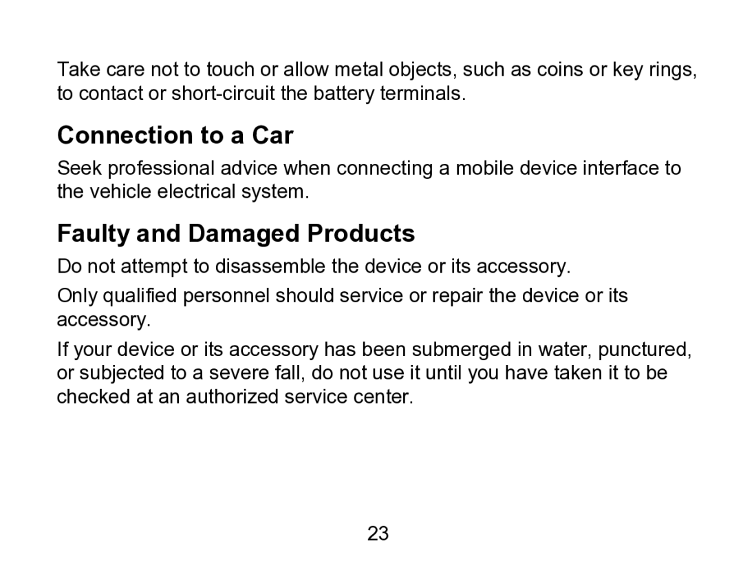 Wintec Industries 3FMT700A2-8G-R user manual Connection to a Car, Faulty and Damaged Products 