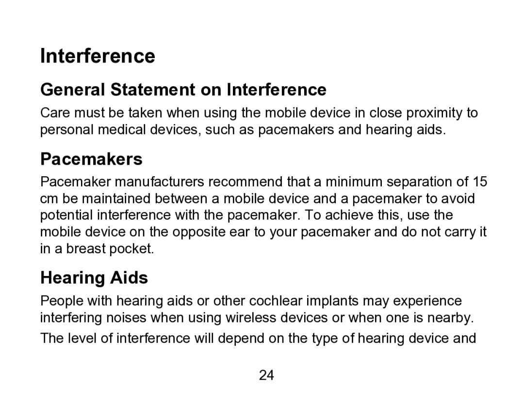 Wintec Industries 3FMT700A2-8G-R user manual General Statement on Interference, Pacemakers, Hearing Aids 