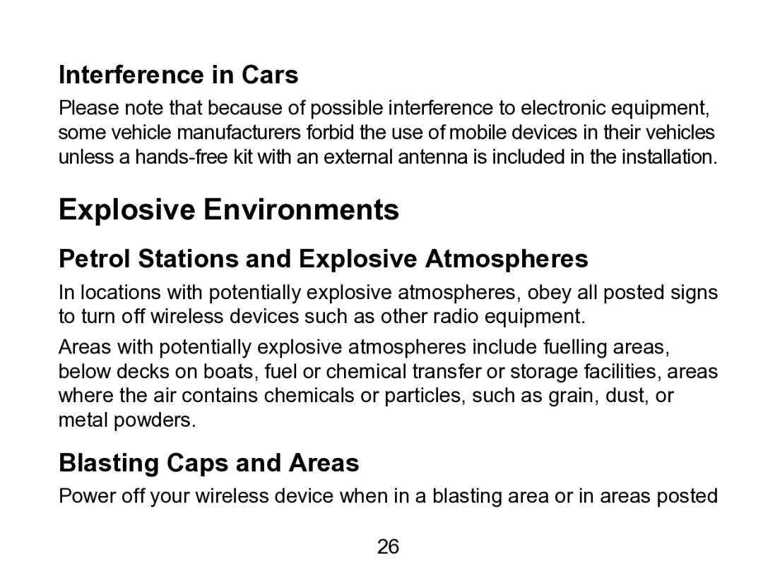 Wintec Industries 3FMT700A2-8G-R Explosive Environments, Interference in Cars, Petrol Stations and Explosive Atmospheres 