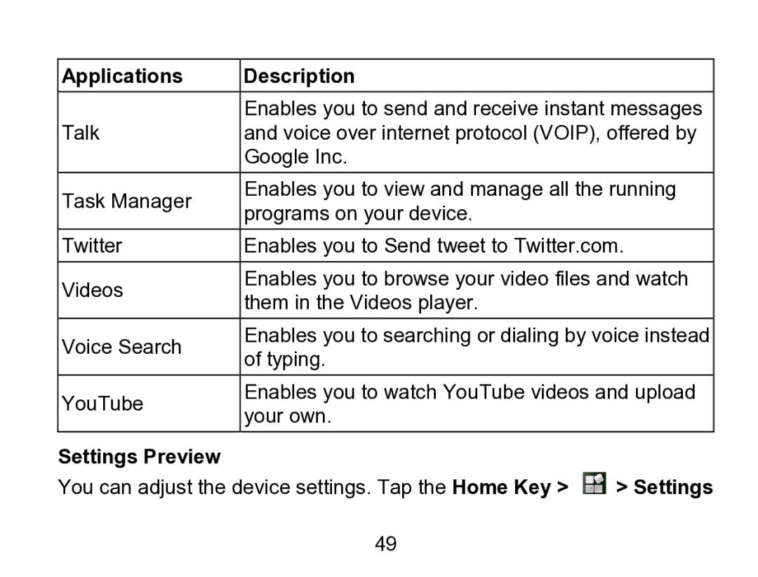 Wintec Industries 3FMT700A2-8G-R user manual Settings Preview 