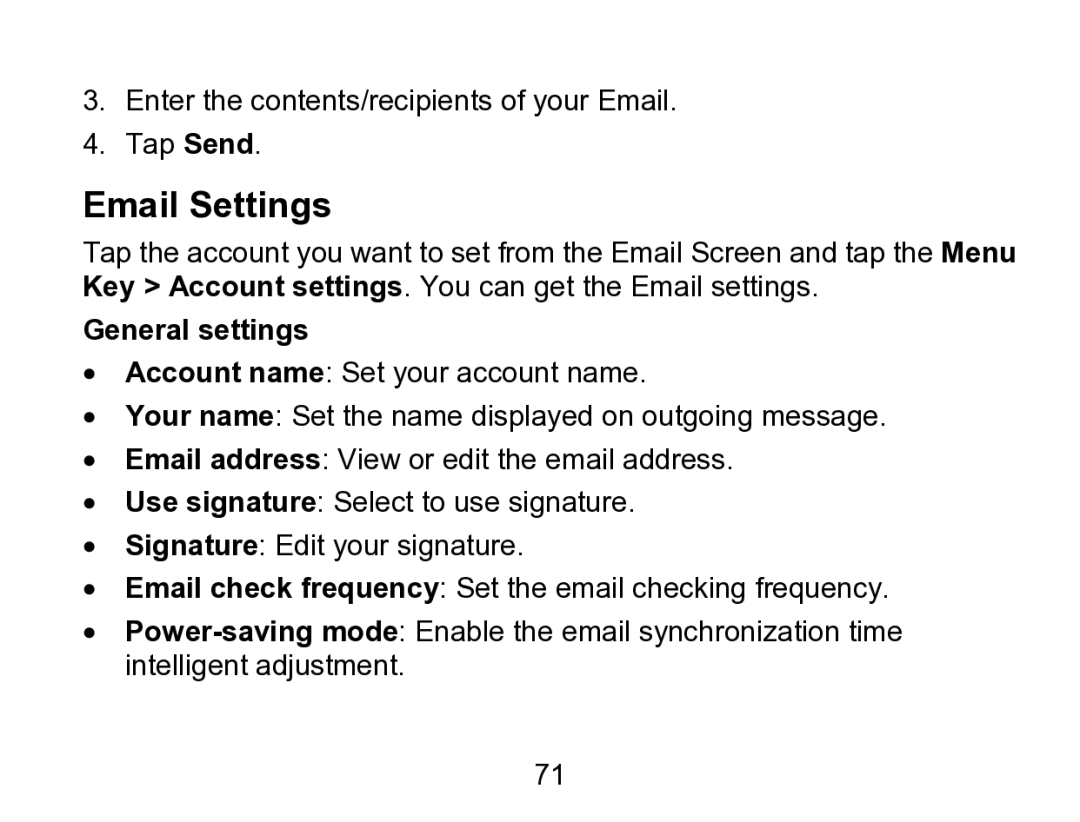 Wintec Industries 3FMT700A2-8G-R user manual Email Settings, General settings 