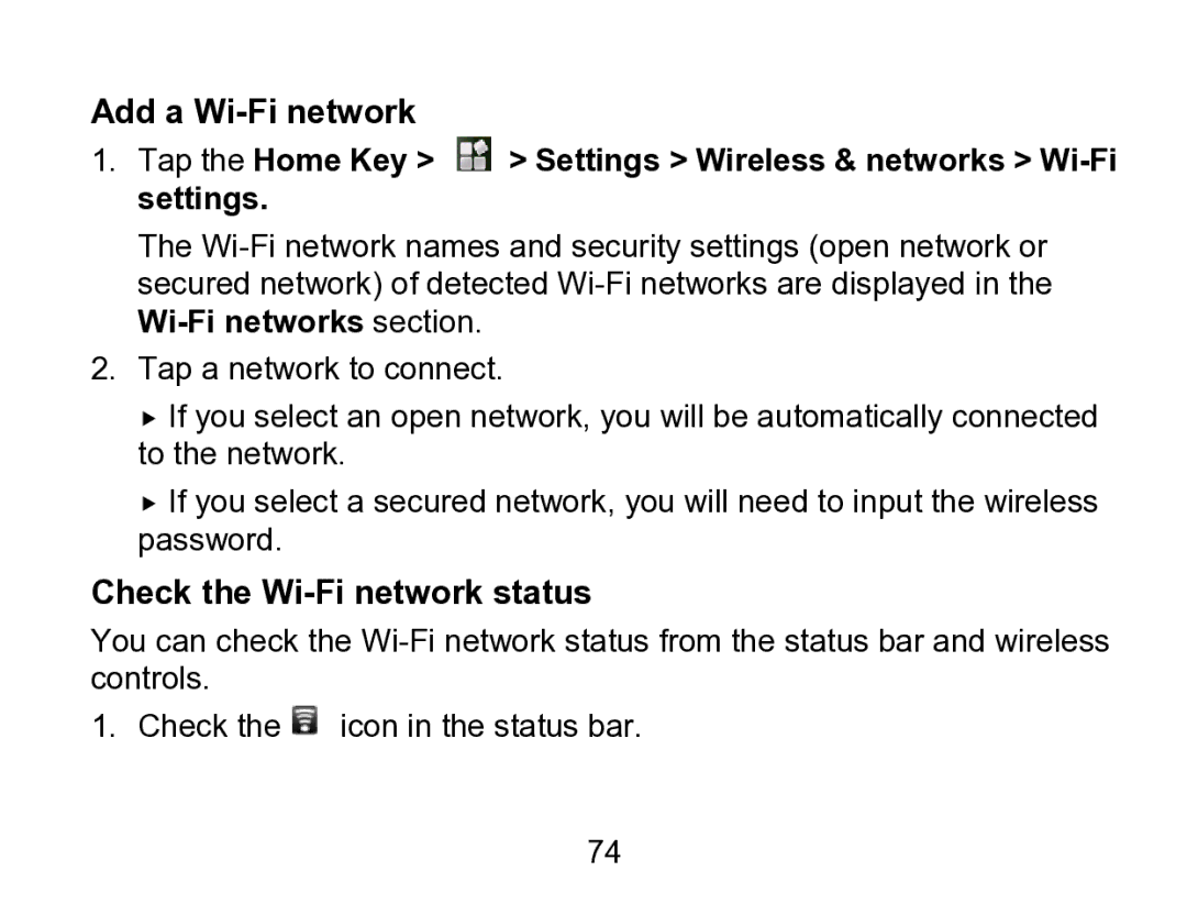 Wintec Industries 3FMT700A2-8G-R user manual Check the Wi-Fi network status 