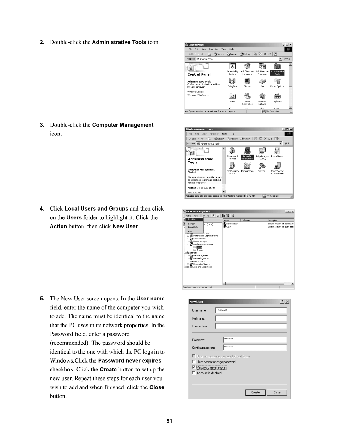 Wire World Of America 1800 manual Double-click the Administrative Tools icon 