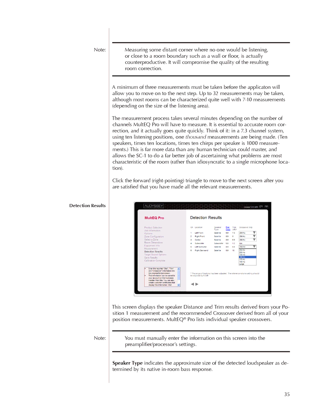 Wisdom Wands SC-1 owner manual Detection Results 