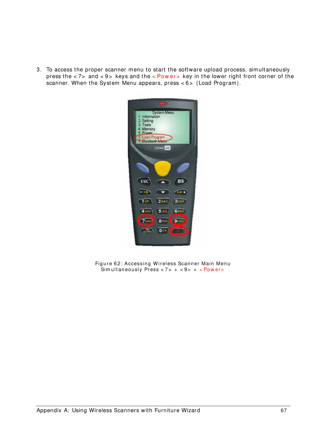 Wizard Ca Co CPT-8061 manual Appendix a Using Wireless Scanners with Furniture Wizard 