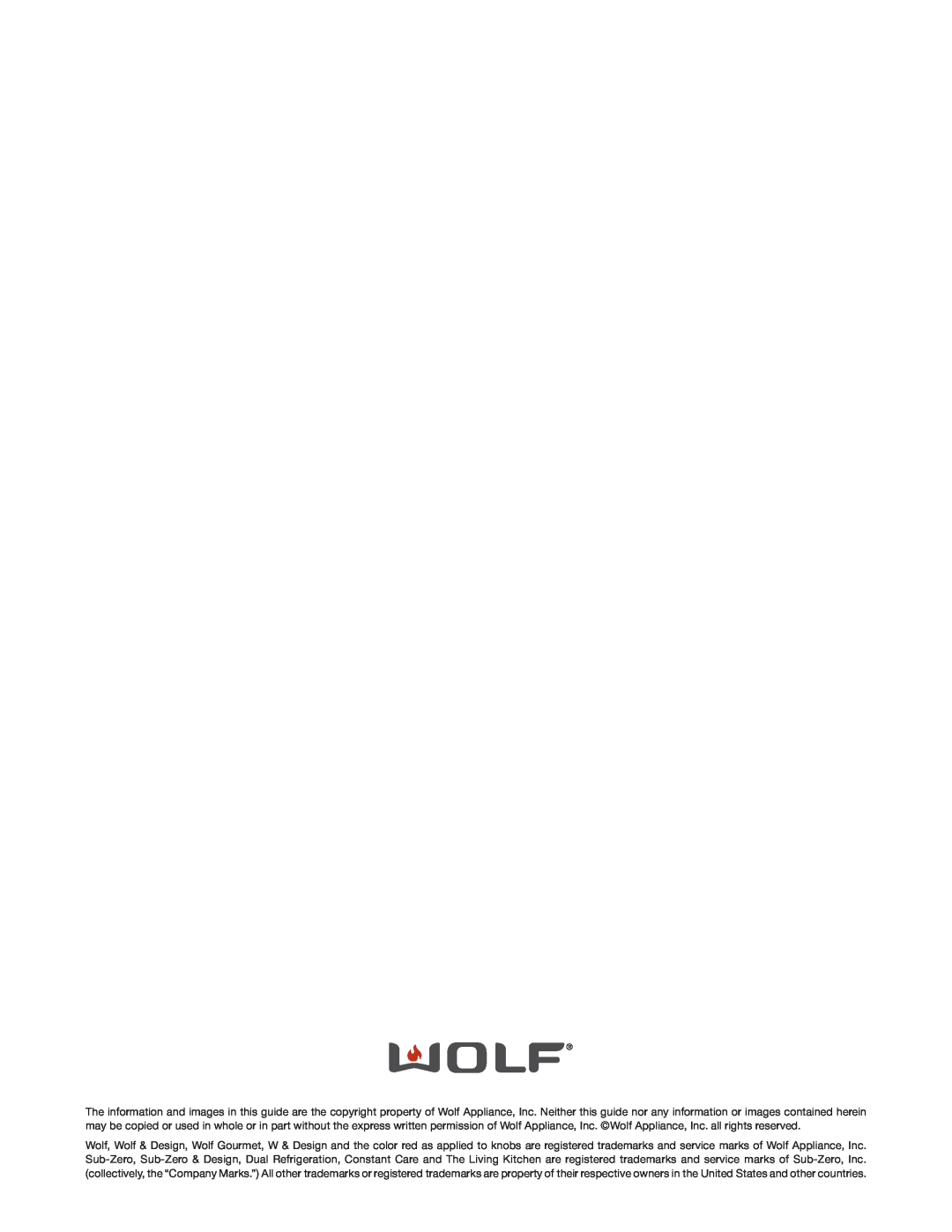 Wolf Appliance Company IM15 manual 