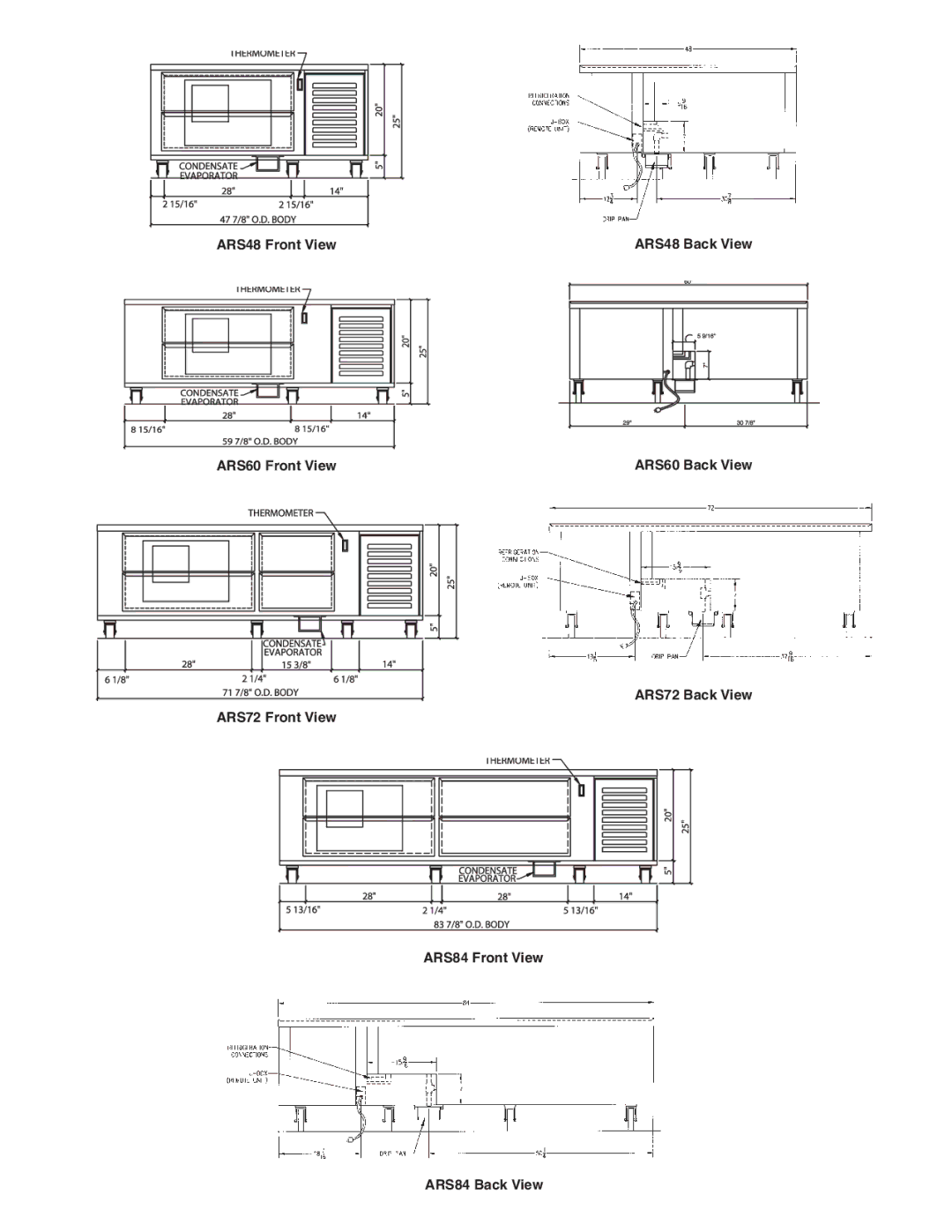 Wolf ARS108, ARS36, ARS48, ARS96, ARS72, ARS84, ARS60 manual 