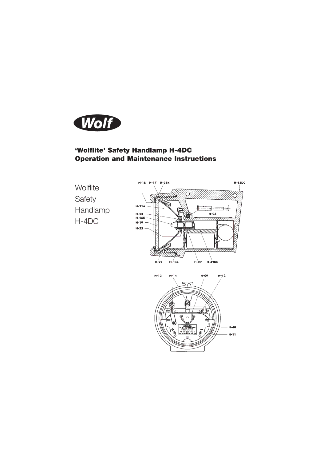 Wolf H-4DC manual 