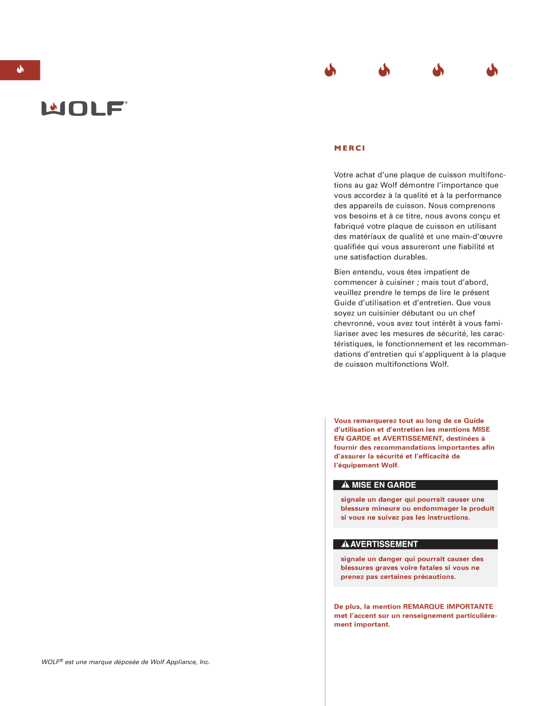 Wolf ICBIM15 manual R C 