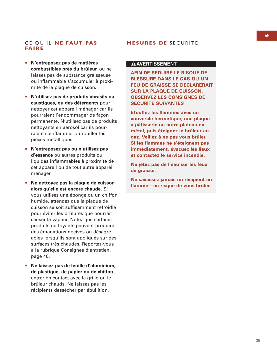 Wolf ICBIM15 manual S U R E S D E Securite 