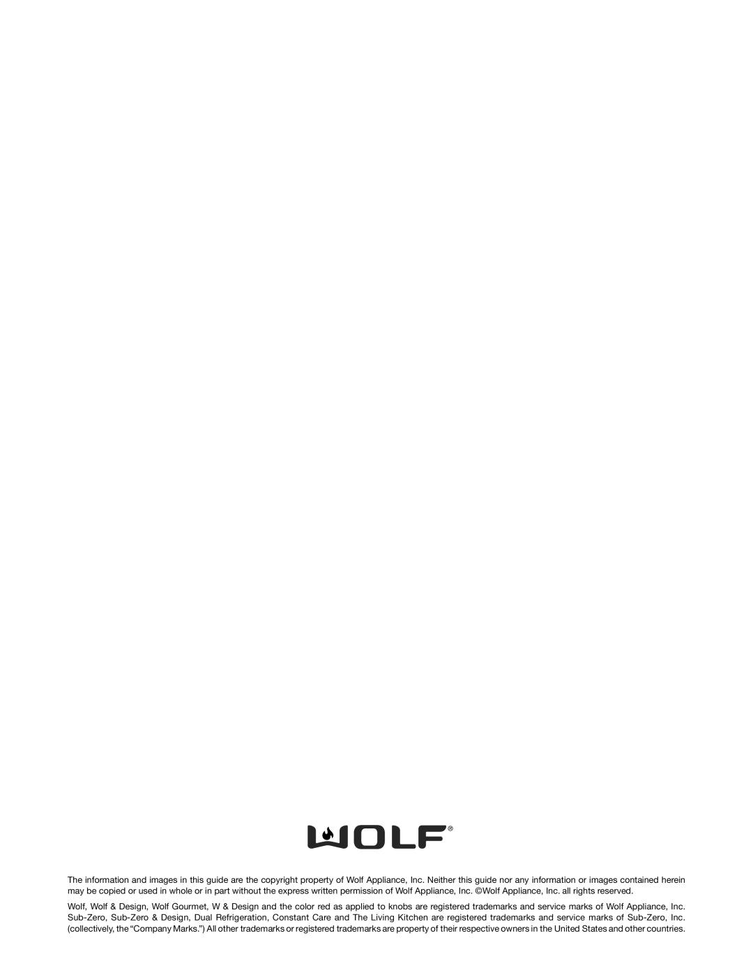 Wolf IG15/S manual 