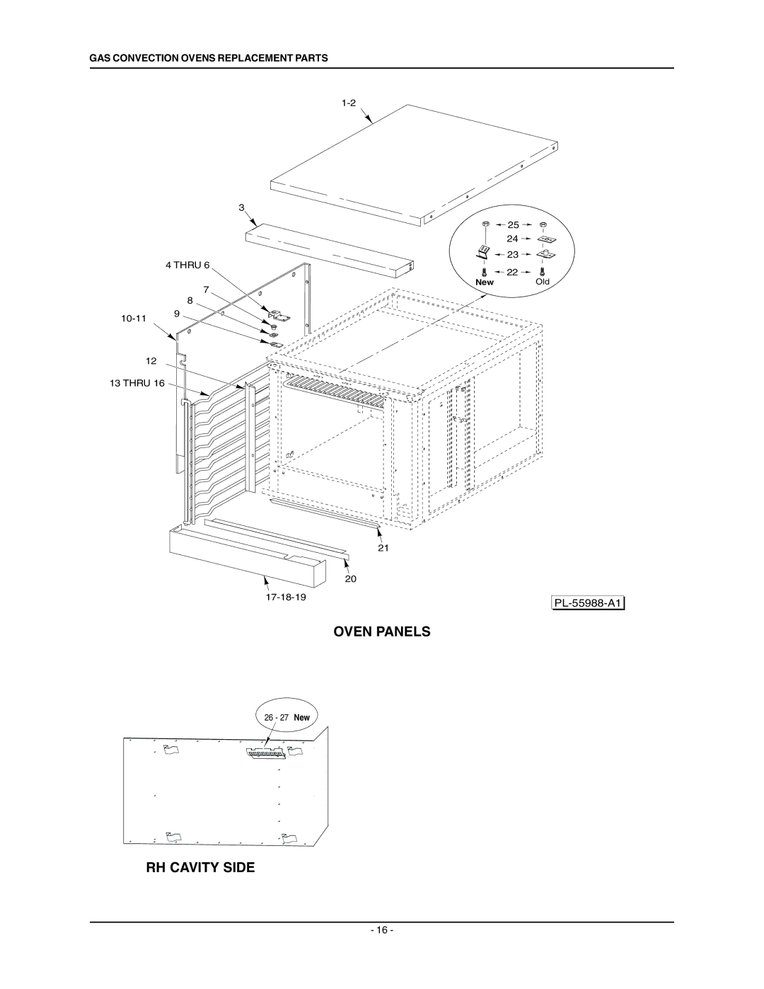 Wolf ML-136758 manual RH Cavity Side 