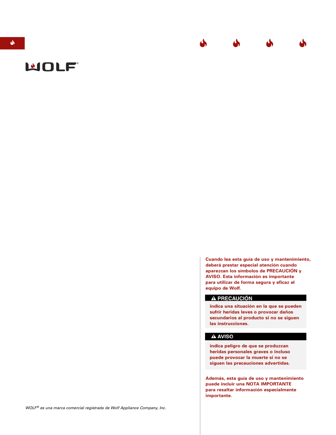 Wolf Steamer manual para utilizar de forma segura y eficaz el equipo de Wolf 
