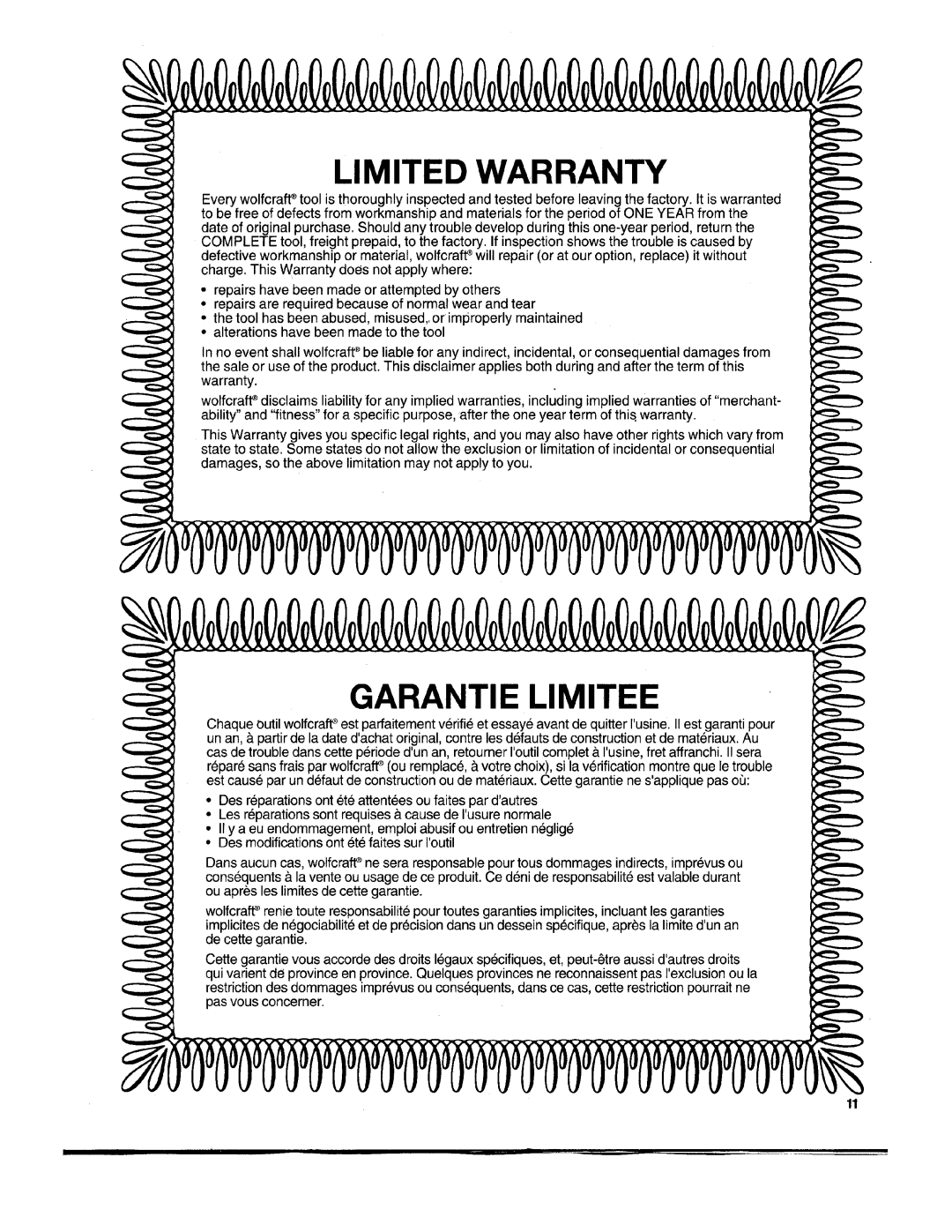 Wolfcraft 4250 manual 