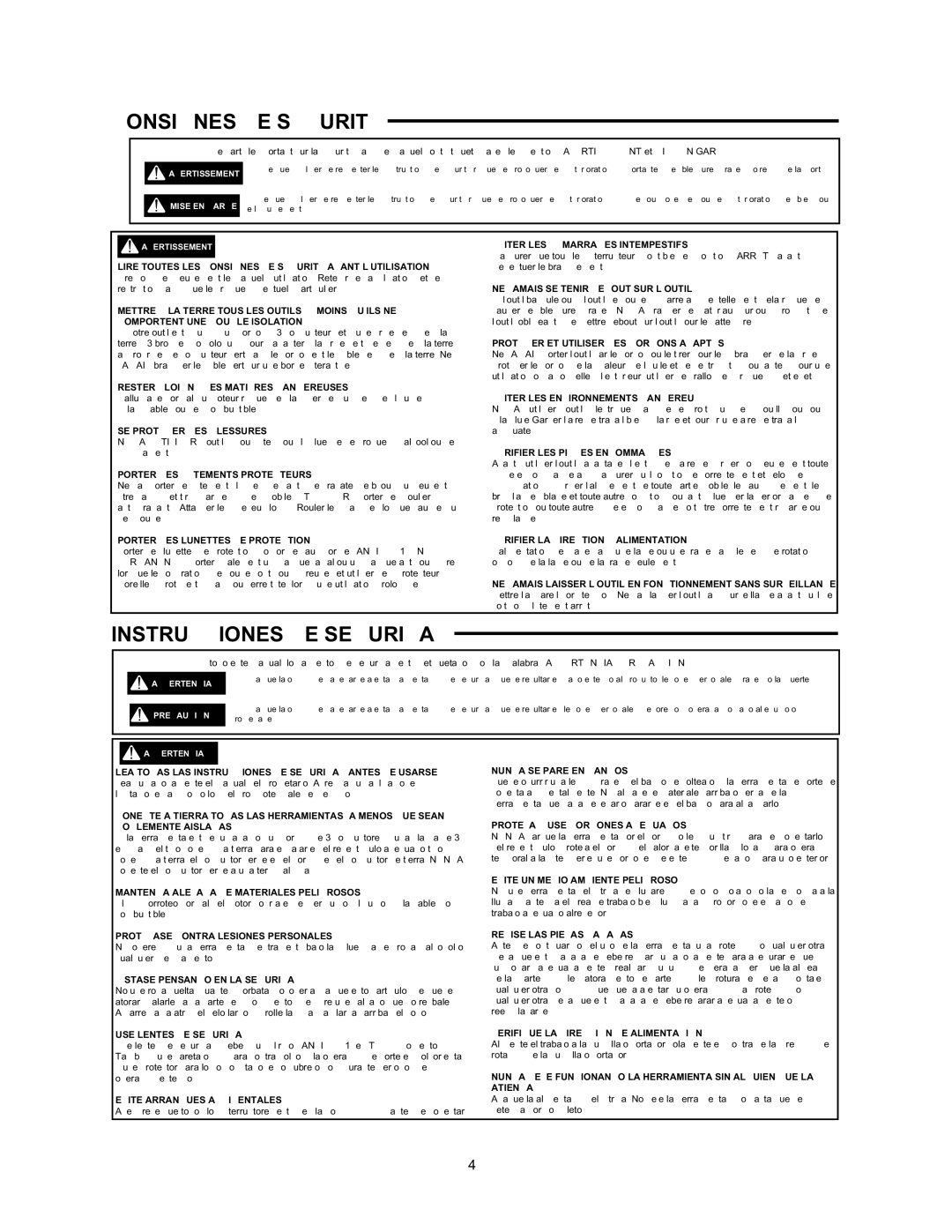 Wolfcraft 6156, 6155 manual Consignes DE Sécurité 