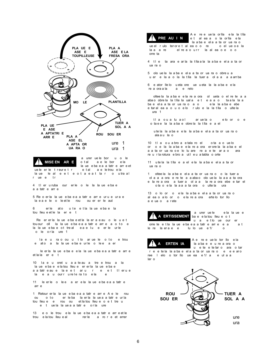 Wolfcraft 6156, 6155 manual Écrou À Tuerca Souder Soldada 