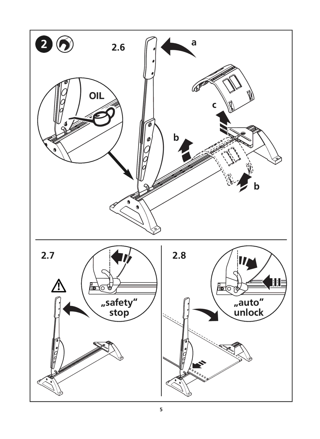 Wolfcraft LC 300 manual „safety „auto Stop Unlock 