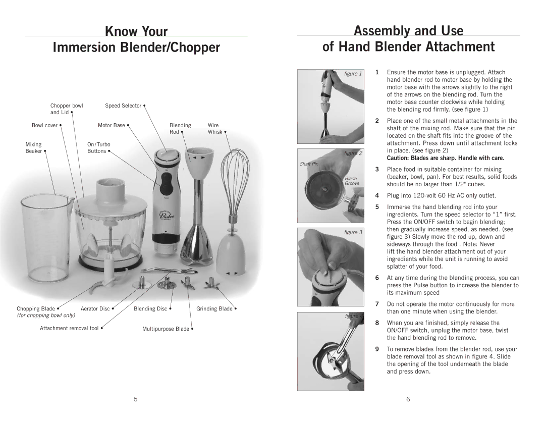 Wolfgang Puck BIBC1025 manual For chopping bowl only 