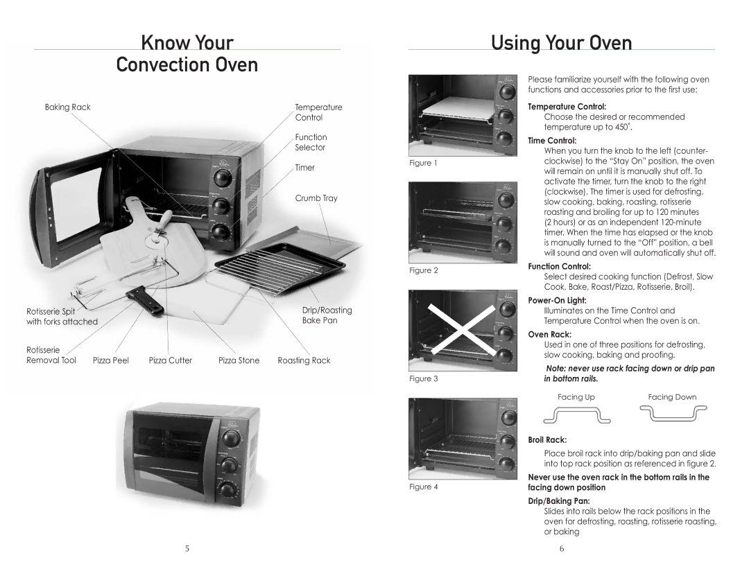 Wolfgang Puck BTOBR0010 manual Know Your Convection Oven, Using Your Oven 