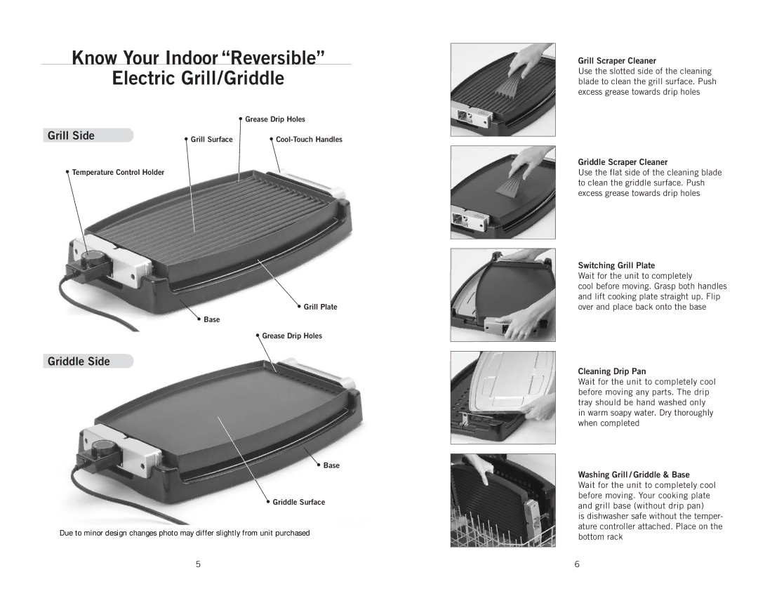 Wolfgang Puck CRGG0030 operating instructions Know Your Indoor Reversible Electric Grill/Griddle 