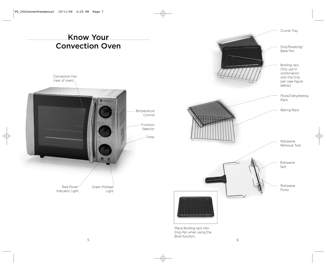 Wolfgang Puck WPSSCO24 operating instructions Know Your Convection Oven 