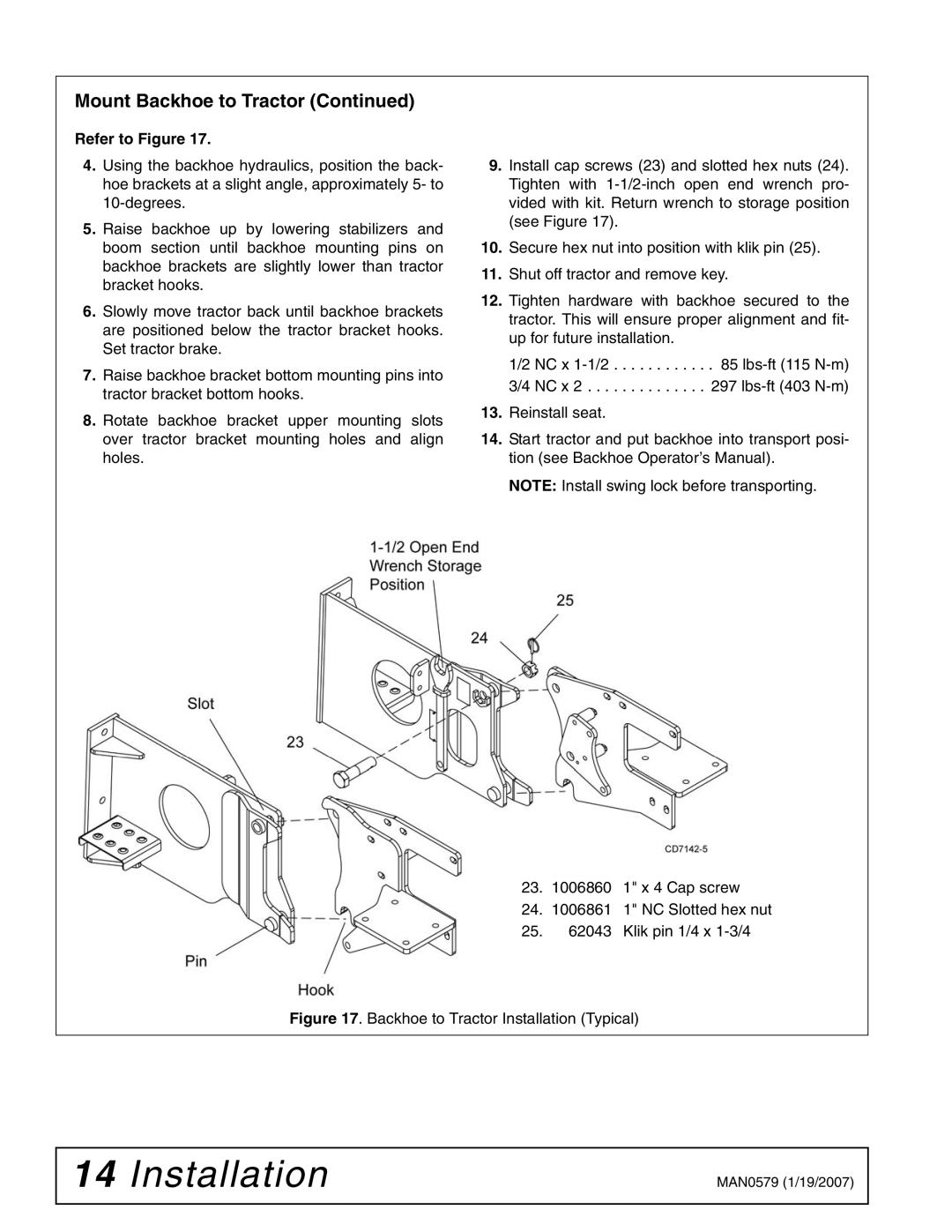 Woods Equipment 1023000 installation manual Refer to Figure 