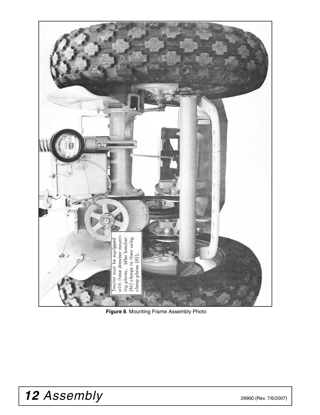 Woods Equipment 42C-6 manual Mounting Frame Assembly Photo 