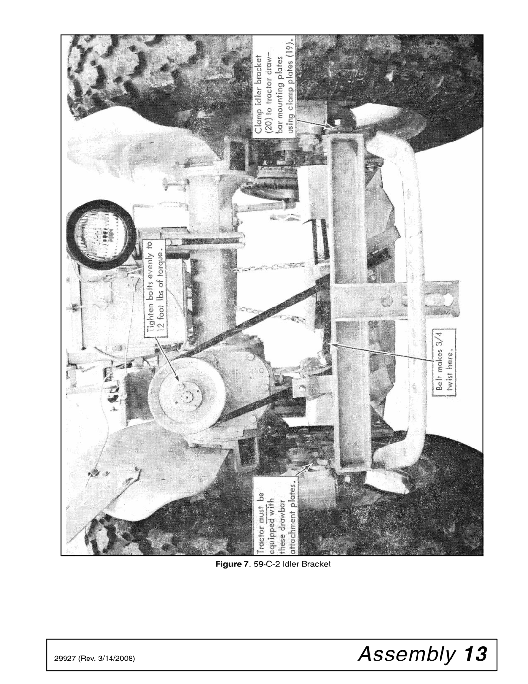 Woods Equipment 59C-2 manual Idler Bracket 